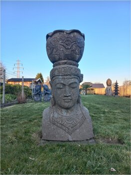 Beeld/bloempot Greenstone L