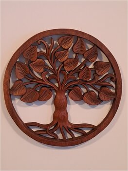 Houtsnijwerk tree of life C