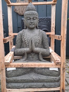 Boeddha Greenstone Praying