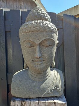 Boeddha hoofd Groensteen