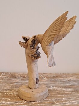 Houtsnijwerk kolibri A