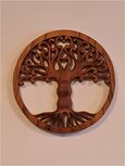 Houtsnijwerk tree of life A.