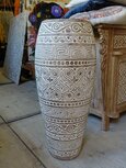 Houten vaas Timor light