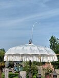 Ibiza parasol Off white/full silver - 185cm