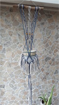 Plantenhanger boho duocolor