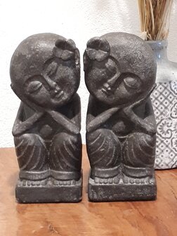 Love couple black 20 cm