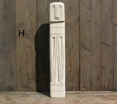 Stone man beeldjes 45 & 45,5 cm