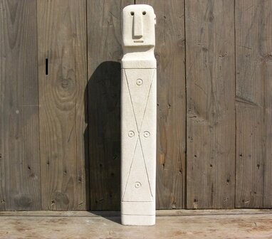 Stone man beeldjes 45 & 45,5 cm