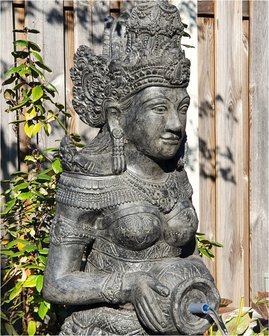 Waterornament vrouw antraciet L