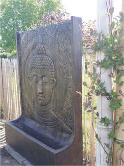 Waterornament Boeddha hoofd brons