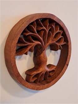 Houtsnijwerk tree of life S