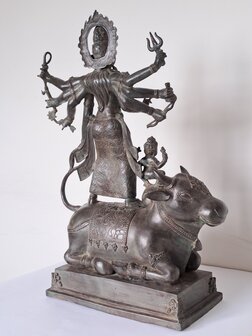 Bronzen beeld Durga