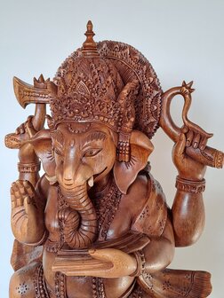 Houten beeld Ganesha