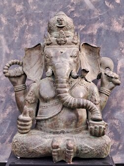 Bronzen beeld Ganesha
