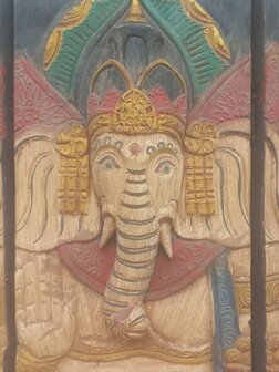 Ganesha 3D luik colores