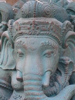 Ganesha beeld 40cm Ibiza groen