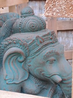 Ganesha beeld 40cm Ibiza groen