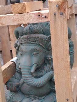 Ganesha beeld 40cm Ibiza groen