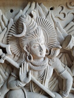 Limestone wandpaneel Shiva 