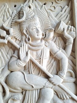 Limestone wandpaneel Shiva 