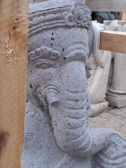 Ganesha 60 cm Lavasteen schild