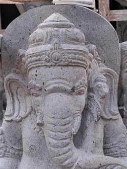 Ganesha 60 cm Lavasteen schild