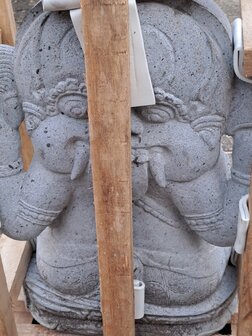 Ganesha 60 cm Lavasteen schild