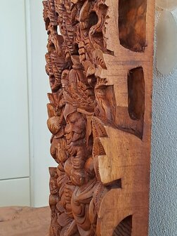 Houtsnijwerk 3D Ganesha