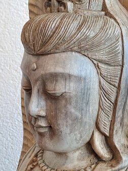 Houtsnijwerk Quan Yin 