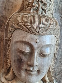 Houtsnijwerk Quan Yin 