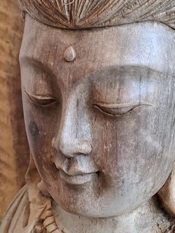 Houtsnijwerk Quan Yin 