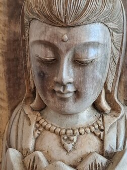 Houtsnijwerk Quan Yin 
