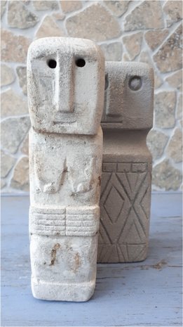 Stone man vrouw 18cm