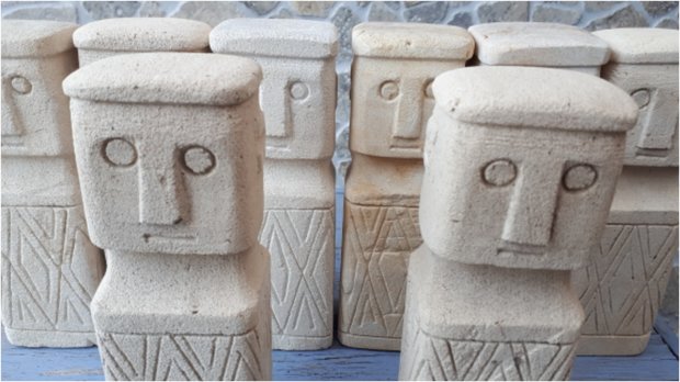 Stone man kruis 18cm