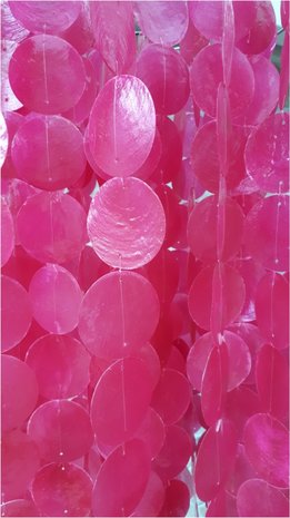 Schelpenlamp Capiz roze