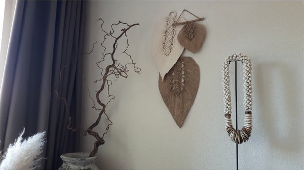 A. Veer macramé light brown