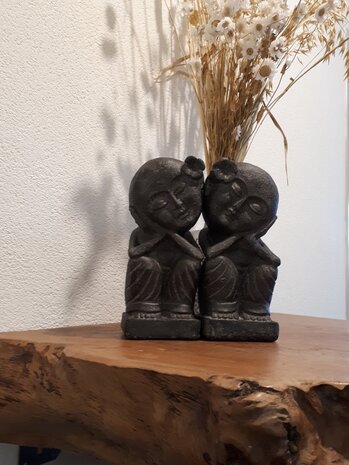 Love couple black 20 cm