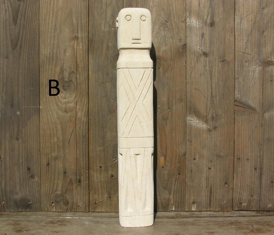 Stone man beeldjes 45 & 45,5 cm