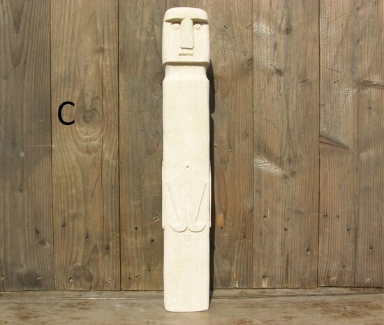 Stone man beeldjes 45 & 45,5 cm