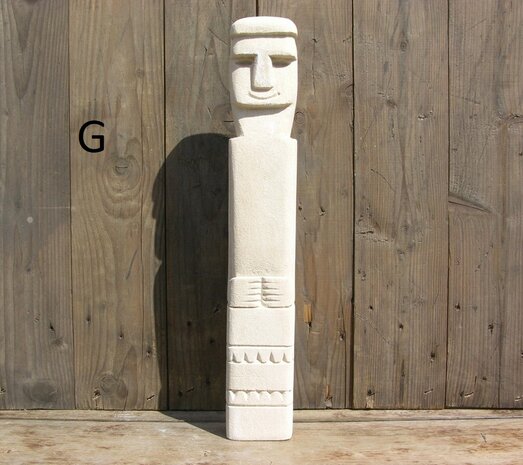 Stone man beeldjes 45 & 45,5 cm