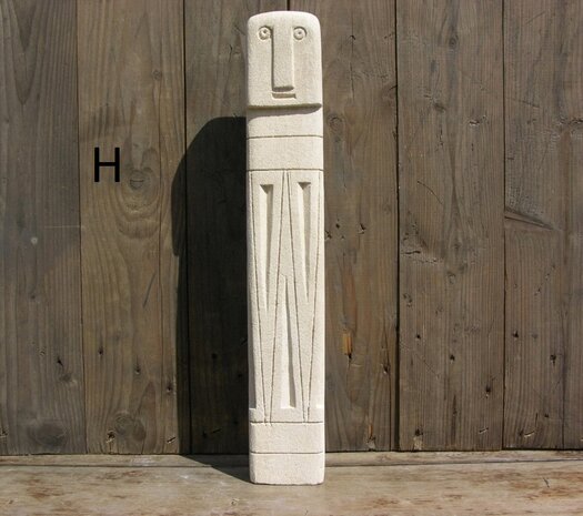 Stone man beeldjes 45 & 45,5 cm