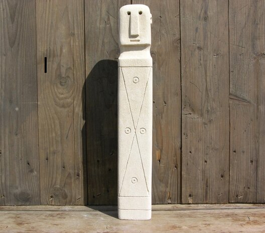 Stone man beeldjes 45 & 45,5 cm
