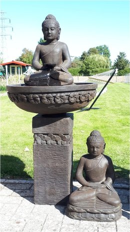 Waterornament Boeddha op schaal