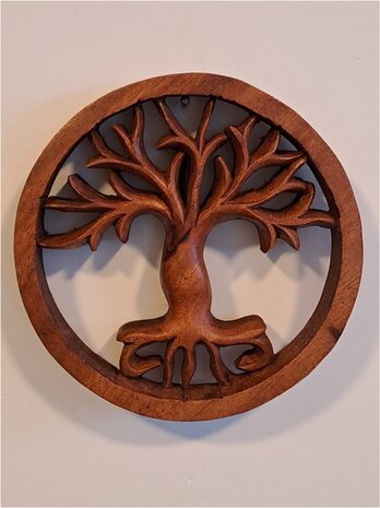 Houtsnijwerk tree of life S