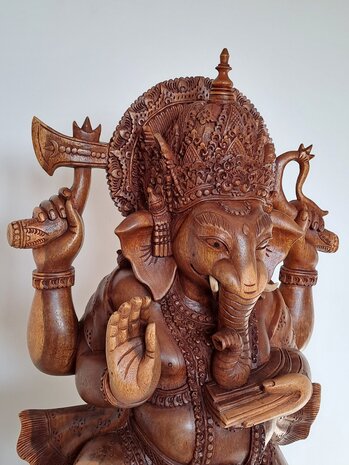 Houten beeld Ganesha