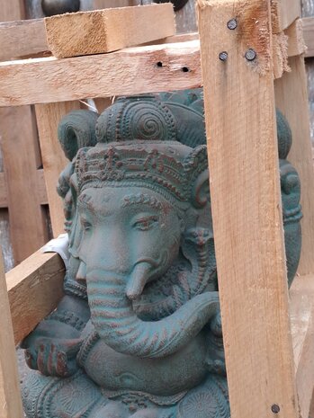 Ganesha beeld 40cm Ibiza groen