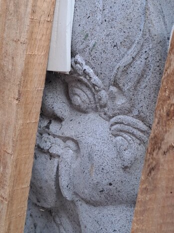 Ganesha 60 cm Lavasteen schild