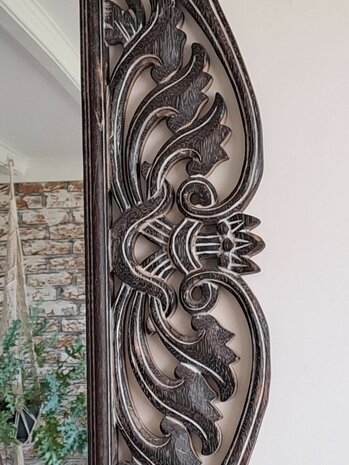 Houten spiegel rechthoek