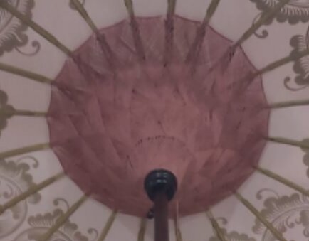 Ibiza parasol  pink/full gold- 185 cm