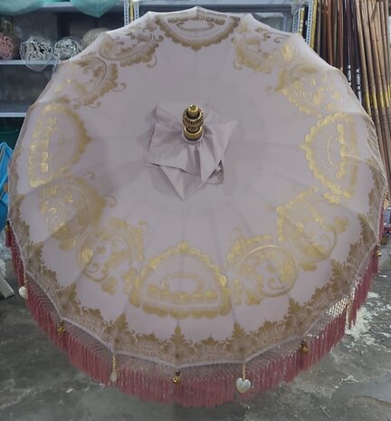 Ibiza parasol  pink/full gold- 185 cm